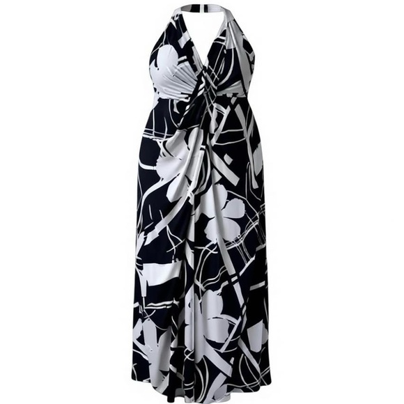 Lane Bryant Dresses & Skirts - Lane Bryant Simply Chic Collection Sleeveless Maxi Dress Size 18/20 Black & Whit